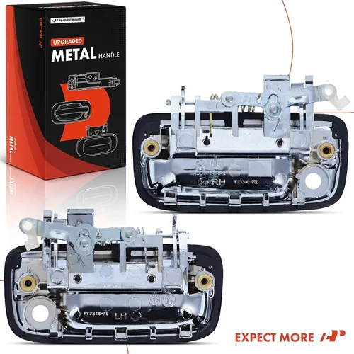 Miniatura 8 de A-Premium Manijas de puerta exteriores de metal mejoradas compatibles con Toyota Tacoma 1995-2004, cromadas, juego de 2 piezas, lado delantero