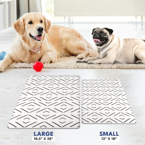Miniatura 6 de NALALAS Estera Grande para Perros para Comida y Agua, Estera de Alimentación para Gatos Gran Estera Impermeable para Cuenco de Perros Estera