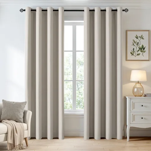 Miniatura 82 de MIULEE Cortinas opacas para dormitorio o sala de estar, juego de 2 paneles de cortina para ventana con aislamiento térmico y bloqueo de luz