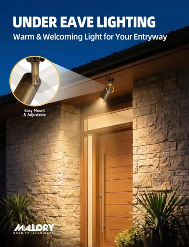 Miniatura 3 de MALORY Luz de techo de latón para paisaje, luz LED de bajo voltaje para árbol, iluminación exterior de paisaje para patio, jardín, césped, pared