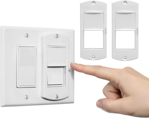 Miniatura 11 de eLock - Protector de interruptor para interruptores decorativos/basculantes, bloqueo de interruptor de luz a prueba de niños con botón