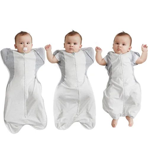 Miniatura 22 de Manta para recién nacidos, mantas para bebés de 0 a 3 meses, 5-13 libras, manta con brazos arriba para recién nacidos de 0 a 3 meses, con tela que