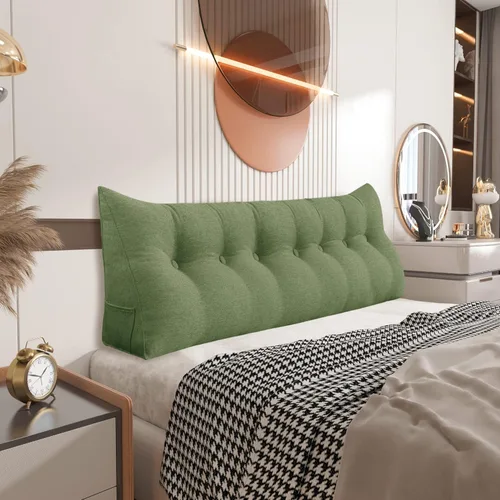 Miniatura 8 de Almohada de cuña pequeña para cabecero; almohada para leer, para sentarse en la cama, almohada triangular de respaldo para adultos, almohada