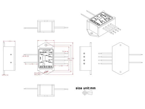 Miniatura 6 de OONO Módulo de Relé de Potencia DPST 1NO 1NC de 8Amp, Voltaje de Control AC/DC 5V
