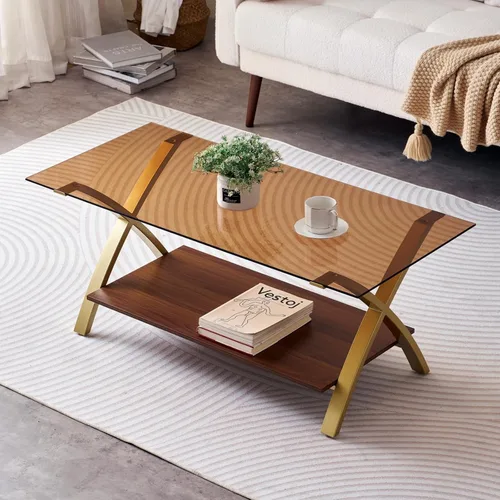 Miniatura 10 de LumFurn Mesa auxiliar ovalada de cristal, diseño moderno de mediados de siglo, 43 pulgadas de largo x 21 pulgadas de ancho x 17 pulgadas de alto