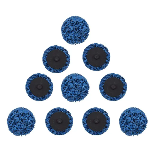 Miniatura 5 de 10 unidades de 2 pulgadas de rueda de disco azul limpia y tira apta para amoladoras angulares, pintura oxidada pulida limpia soldaduras