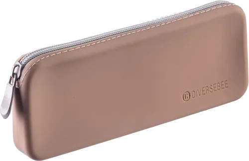 DIVERSEBEE Estuche de silicona suave, estuche estético para lápices con cremallera, bonita bolsa para bolígrafos para la escuela, suministros y