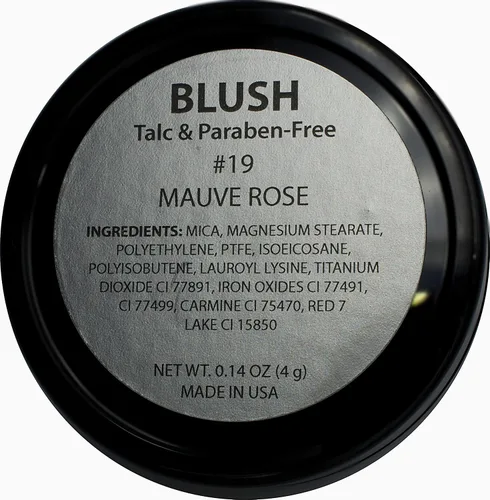 Miniatura 2 de Pure Ziva Mauve Rose - Polvo de color de mejilla prensado mate, sin talco ni parabenos, 0.14 oz, sin pruebas en animales y libre de crueldad Rosa