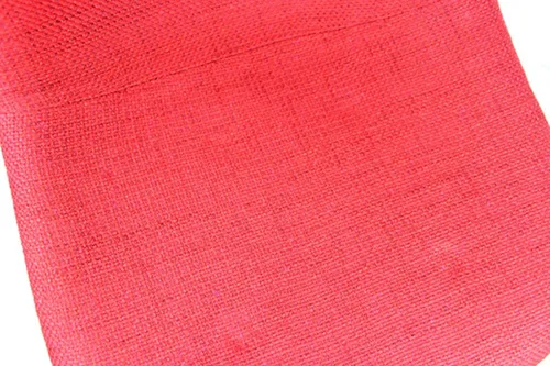 Miniatura 6 de Mid-Century - Silla de comedor lateral tapizada de tela tejida moderna con patas Eiffel de madera de nogal oscuro, juego de 2 (rojo)