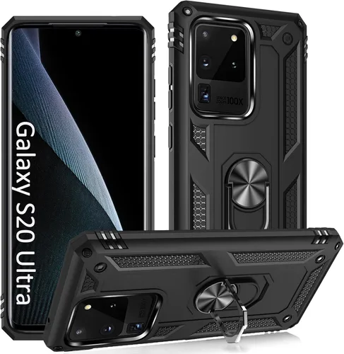 Miniatura 9 de ADDIT Funda S20 para Samsung Galaxy S20 de 6.1 pulgadas, con anillo de soporte, soporte ajustable, grado militar, protección resistente, a prueba
