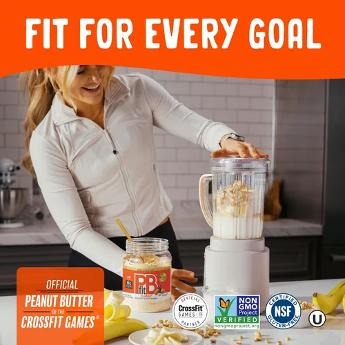 Miniatura 5 de PBfit Mantequilla de maní clásica en polvo de 15 onzas, mantequilla de maní en polvo para untar de cacahuetes tostados reales, 8g de proteína 8% DV