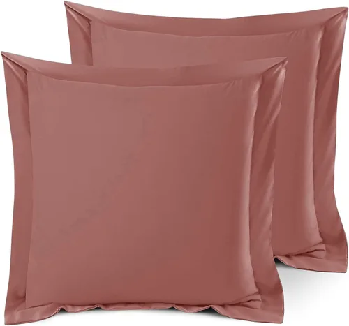 Miniatura 23 de Nestl Juego de 2 fundas tipo sham de almohada suaves - Fundas de almohada de microfibra de doble cepillado - Fundas de almohada de cama premium