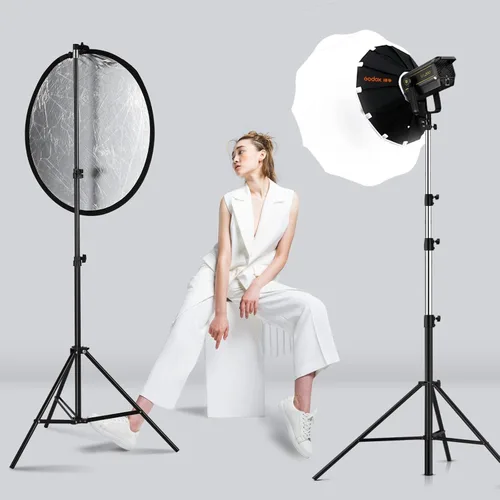 Miniatura 5 de Godox Difusor reflector de luz de 43 pulgadas, 5 en 1, portátil, plegable, redondo, multidisco con clip de soporte y bolsa para fotografía