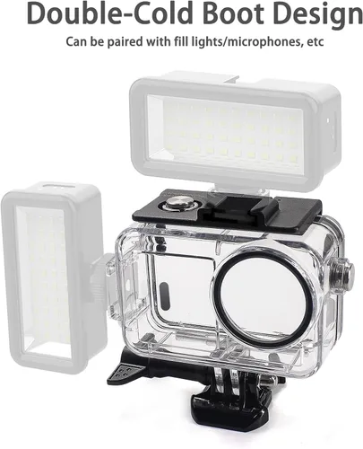 Miniatura 6 de OKFUN Carcasa impermeable de 164.0 ft/164 pies compatible con DJI Osmo Action 5 Pro Action4 Action3 protección de buceo cubierta protectora