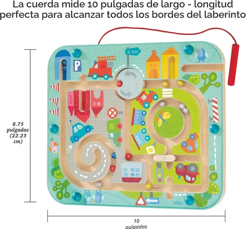 Miniatura 3 de Juego de magnético laberinto de ciudad, de la marca Haba, para niños de 2 años en adelante
