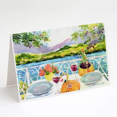 Miniatura 9 de Caroline's Treasures 6077GCA7P Flower - Tarjetas de felicitación y sobres de Aster - Paquete de 8 tarjetas en blanco con sobres, tamaño A7, tarjetas