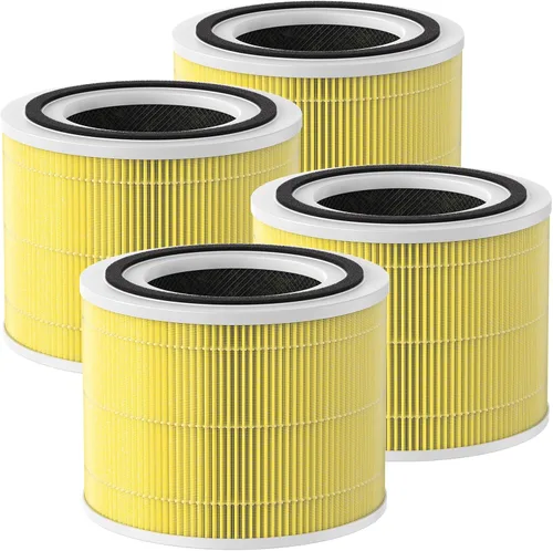 Miniatura 8 de Paquete de 4 filtros de repuesto 240 compatibles con purificador de aire Puro 240, filtro purificador de aire 3 en 1 con filtros de carbón activado