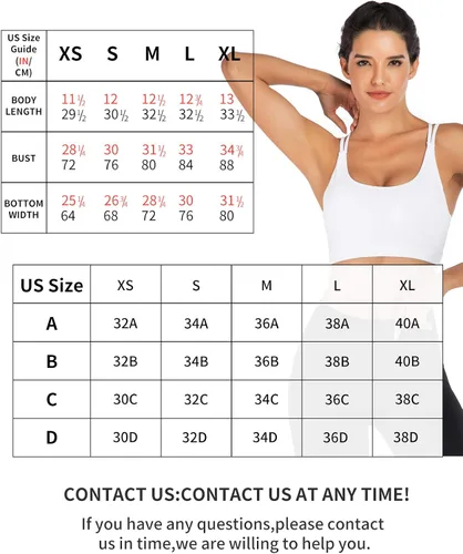 Miniatura 6 de RUNNING GIRL - Brasier deportivo con tirantes delgados para mujer brasier de yoga con soporte medio copas extraíbles y espalda cruzada