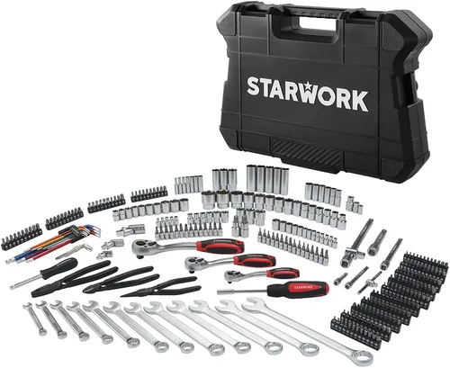 Miniatura 3 de STARWORK TRUE MECHANIC™ Juego de herramientas mecánicas de 314 piezas y juego de dados, juego métrico profesional