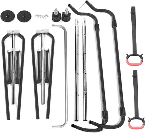 Miniatura 7 de FBSPORT Gymnastics Bar for Kids, Adjustable Height Gymnastic Horizontal Bars,Junior Training Bar Children Folding Training Monkey Bars for Home Using