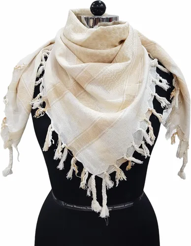 Miniatura 22 de Elu Bufanda Shemagh para hombre - Mujer/100% algodón militar Shemagh Keffiyeh Bufanda Arafat Tactical Desert Rave Bandana para la cabeza