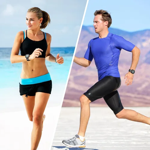 Miniatura 5 de Paquete de 2 bandas impermeables compatibles con Fitbit Versa 3/Fitbit Versa 4/Fitbit Sense/Sense 2, pulseras deportivas clásicas de repuesto suaves