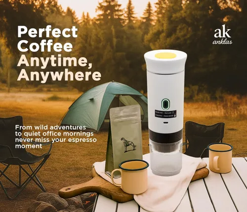 Miniatura 7 de Cafetera portátil 3 en 1 – Máquina de café espresso eléctrica para viajes – Compatible con café molido, cápsulas NS y DG – Cafetera de espresso