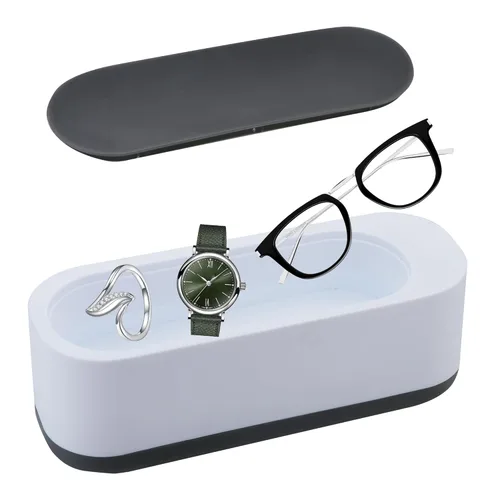 Máquina de limpieza portátil profesional, limpiador pequeño ultrasónico LifeArt usado para limpiar gafas, joyas, dentaduras postizas