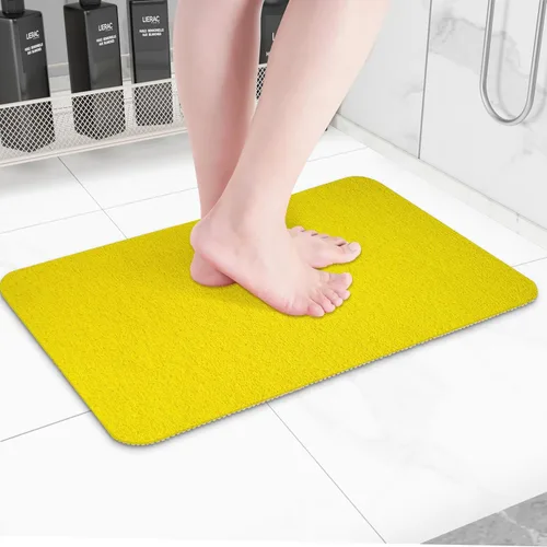 Miniatura 57 de Hargiis - Tapete antideslizante de secado rápido para bañera, piso, baño, ducha, cocina, hogar, hotel (color blanco, 24 x 24 pulgadas)