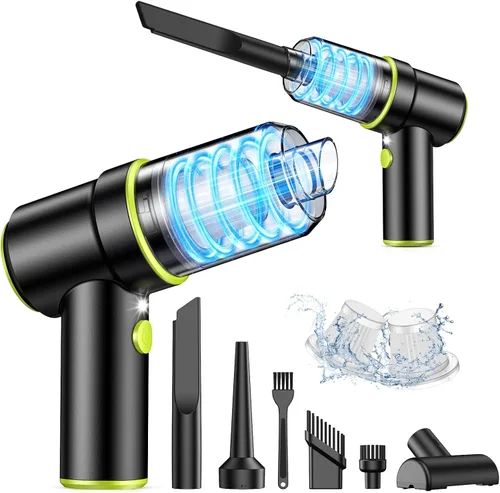 Miniatura 8 de KMM Aspiradora de mano para automóvil, aspiradora de 10000 PA y plumero de aire, aspiradora de alta potencia de 120 W, portátil, inalámbrico