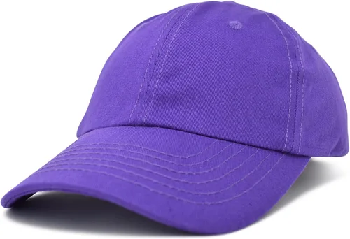 Miniatura 73 de DALIX Gorra de béisbol para papá, lisa, para hombre, mujer, algodón, ajustable, en blanco, sin estructurar, suave