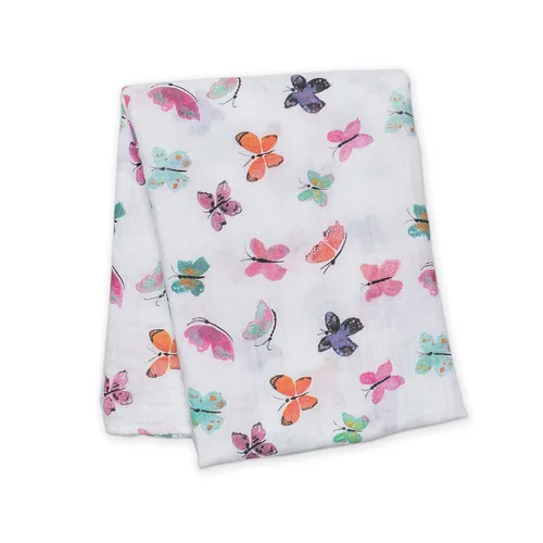 Miniatura 16 de Lulujo Manta para bebé, unisex, suave, 100% muselina de algodón, manta de recepción neutra para niñas y niños, 47 x 47 pulgadas, África