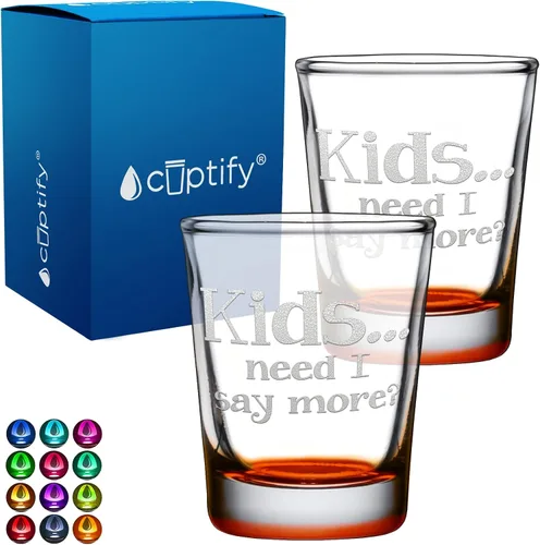 Miniatura 74 de Cuptify Regalos para baby shower, para la nueva mamá, EST 2023, 2 onzas, con fondo negro, juego de 2 vasos grabados para fiesta, regalo