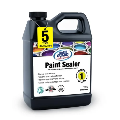 Miniatura 10 de Rain Guard - Sellador concentrado de pintura SP-9002 Hace 2 galones Protege hormigón pintado, madera, piedra Impermeabilizador acrílico