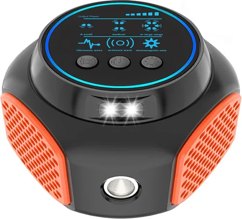Repelente ultrasónico para ratones, repelente ultrasónico de roedores con enchufe, repelente de ratones de 360° para interiores con altavoz de