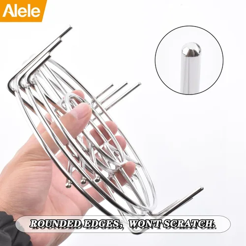 Miniatura 9 de Estante de vapor Trivet de acero inoxidable Estante de vapor olla a presión eléctrica Soporte de estante de vapor de 6 pulgadas de diámetro, paquete