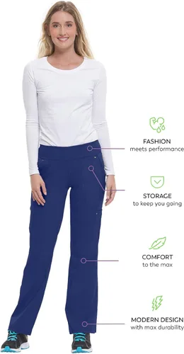 Miniatura 6 de Healing Hands Purple Label - Pantalón Tori para mujer - Cinco bolsillos pantalón tipo Cargo uniforme de hospital