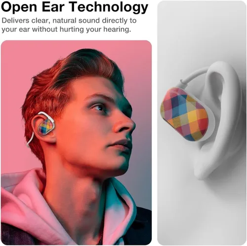 Miniatura 2 de Auriculares Purity Air de oído abierto - Auriculares inalámbricos Bluetooth de conducción de aire con micrófono dual para iPhone/Android - Comodidad