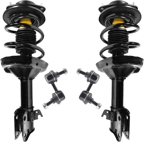 Miniatura 79 de Detroit Axle - Kit de 4 piezas RWD Puntales Delanteros Barras Estabilizadoras para Ford F-150 2021 2022 2023 2024, 2 Puntales con Resorte Helicoidal