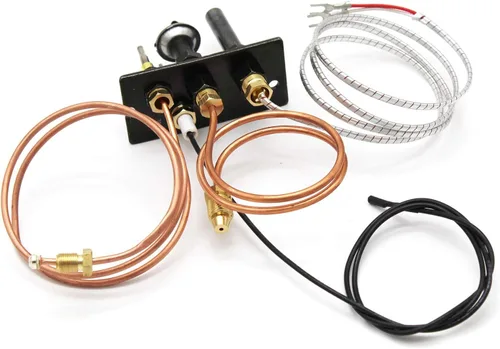 Miniatura 3 de MENSI Conjunto piloto de gas natural de propano compatible con HHT, pieza de ensamblaje piloto Majestic 10002265,10002264 para chimeneas y freidora