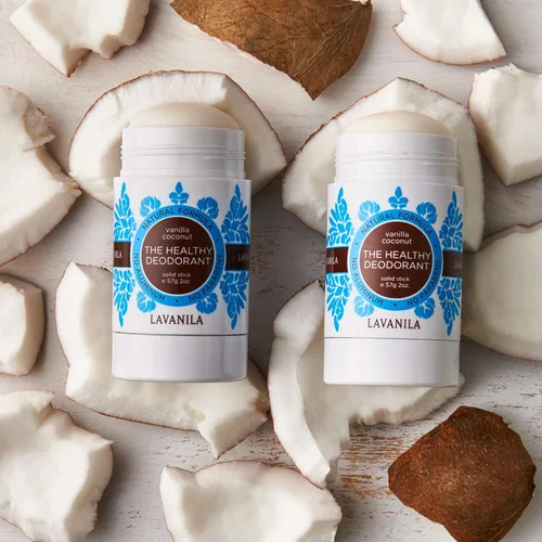 Miniatura 7 de Lavanila Desodorante de vainilla y coco para mujer, paquete de 2 (2 onzas cada uno), desodorante sólido sin aluminio natural, fabricado en Estados
