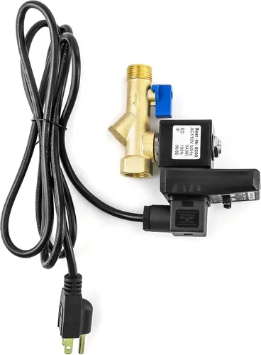 Miniatura 2 de QWORK Válvula automática de tanque de gas con enchufe estadounidense, adecuada para tanques de gas, patas de goteo y componentes del sistema de aire