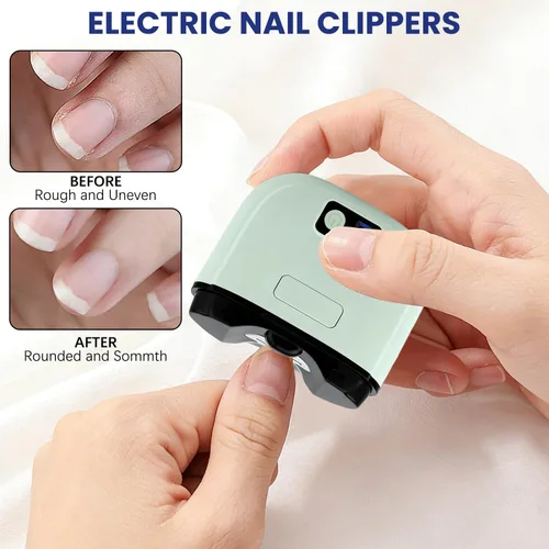 Miniatura 2 de Cortaúñas eléctrico, 3 en 1, cortaúñas automático, pulido eléctrico, recortador automático recargable por USB, 3 niveles de velocidad para personas