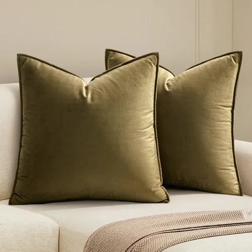 Miniatura 19 de MIULEE Paquete de 2 fundas decorativas de cojines de poliéster suave, fundas de almohada cuadradas cómodas y suaves para sofá, sillón, dormitorio
