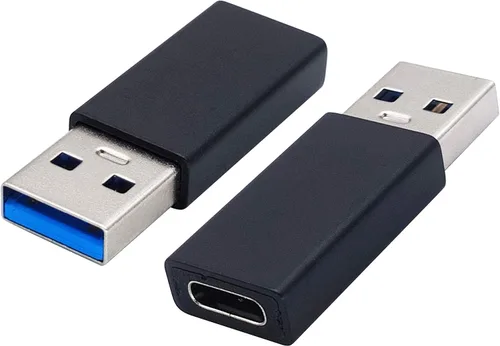 Adaptador tipo C a USB A USB tipo C hembra a USB macho OTG adaptador para portátiles, bancos de energía y más dispositivos de puertos USB A,