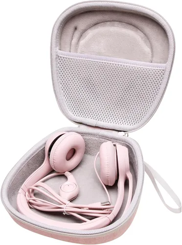Miniatura 11 de Funda para auriculares compatible con Logitech H390, H430, H570e, Zone 300, Zone 301 o JLab Go Work, JIAMQISHI, auriculares EAGLEND, negro y gris
