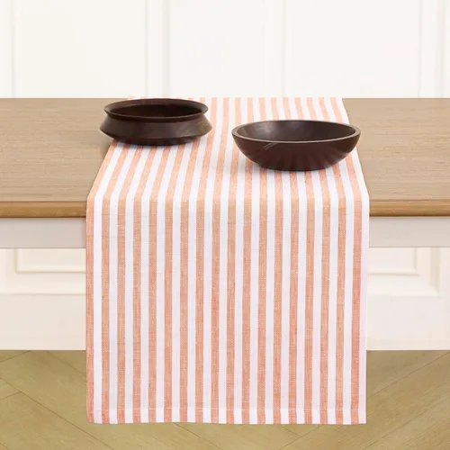 Miniatura 31 de Solino Home Camino de mesa de lino de 36 pulgadas – Amalfi Stripe 100% lino puro, camino de mesa azul marino y blanco, 14 x 36 pulgadas, ideal