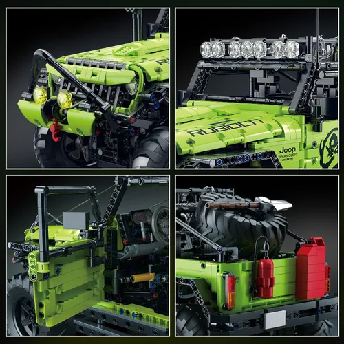 Miniatura 3 de Wranger - Juego de bloques de construcción de camión todoterreno 1:8 para adultos, 2357 piezas todo terreno, modelo de vehículo, kit de juguetes