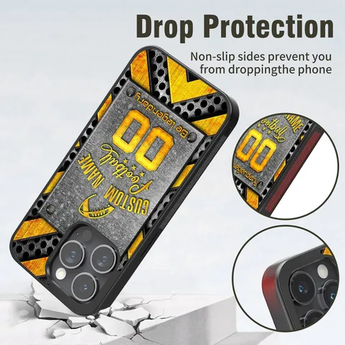 Miniatura 2 de Fundas de teléfono personalizadas para iPhone 8 11 12 13 14 15 16 Pro Max Plus Mini Xr Xs para Samsung S A Note Series Funda protectora negra