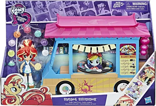 Miniatura 2 de My Little Pony Por ejemplo, Minis Sunset Shimmer Camión de sushi